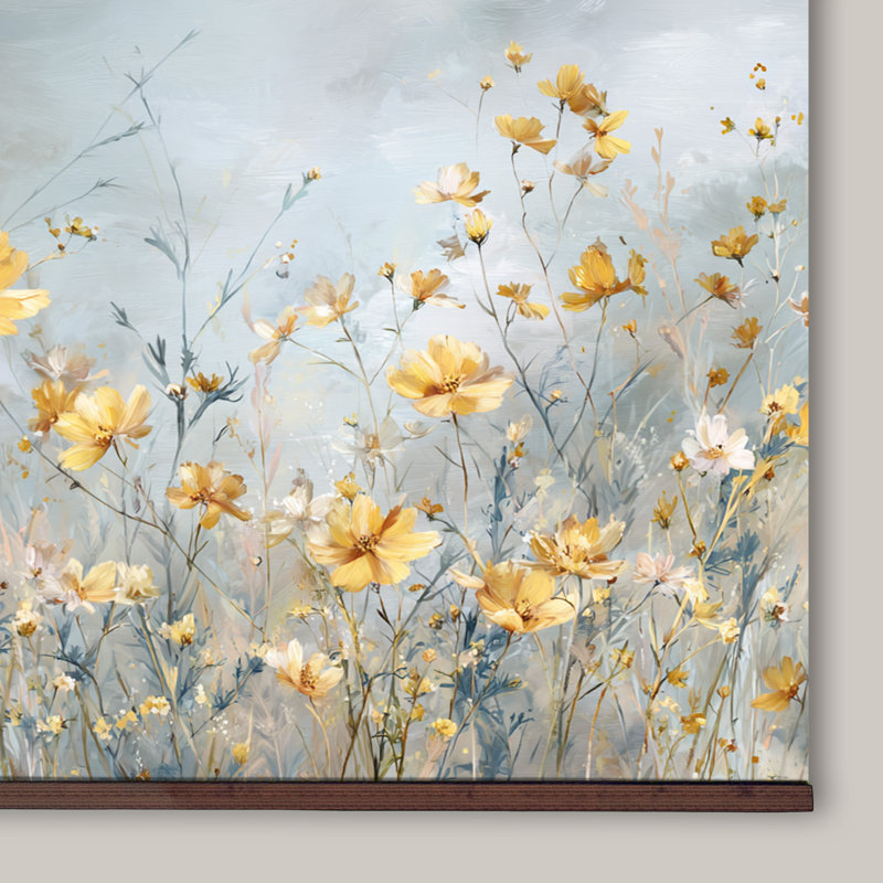 Tapisserie d'art «Yellow Wildflowers Meadow», H 40 po x l 60 po