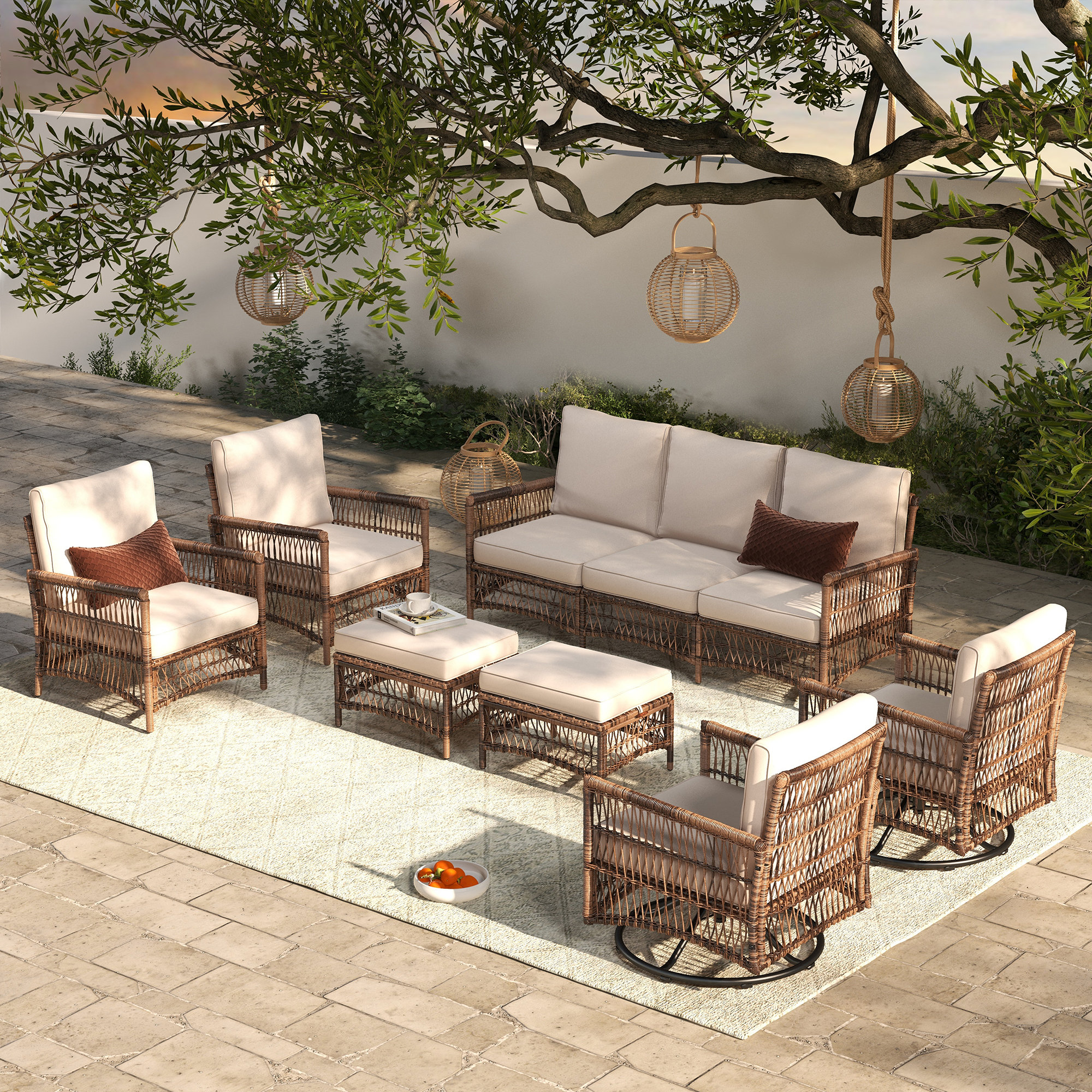 Outside discount seating set