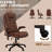 Vibration Massage Reclining Chair With Heating, Pu Leather, Armrest, Remote, Brown Leather Heating & Massage, Reclining, Remote Applied