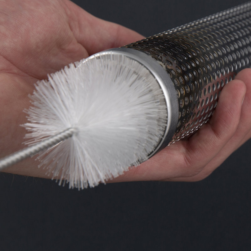 Tube de fumoir à granules avec brosse GrillPro
