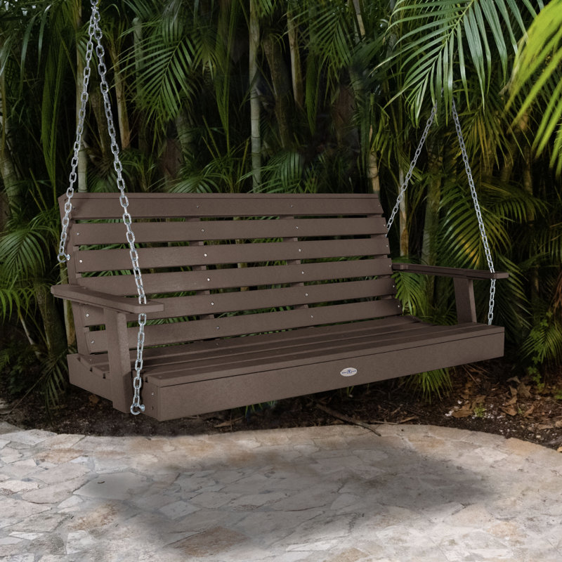 Balancelle de véranda Midderton, 60.37", Brun mangrove