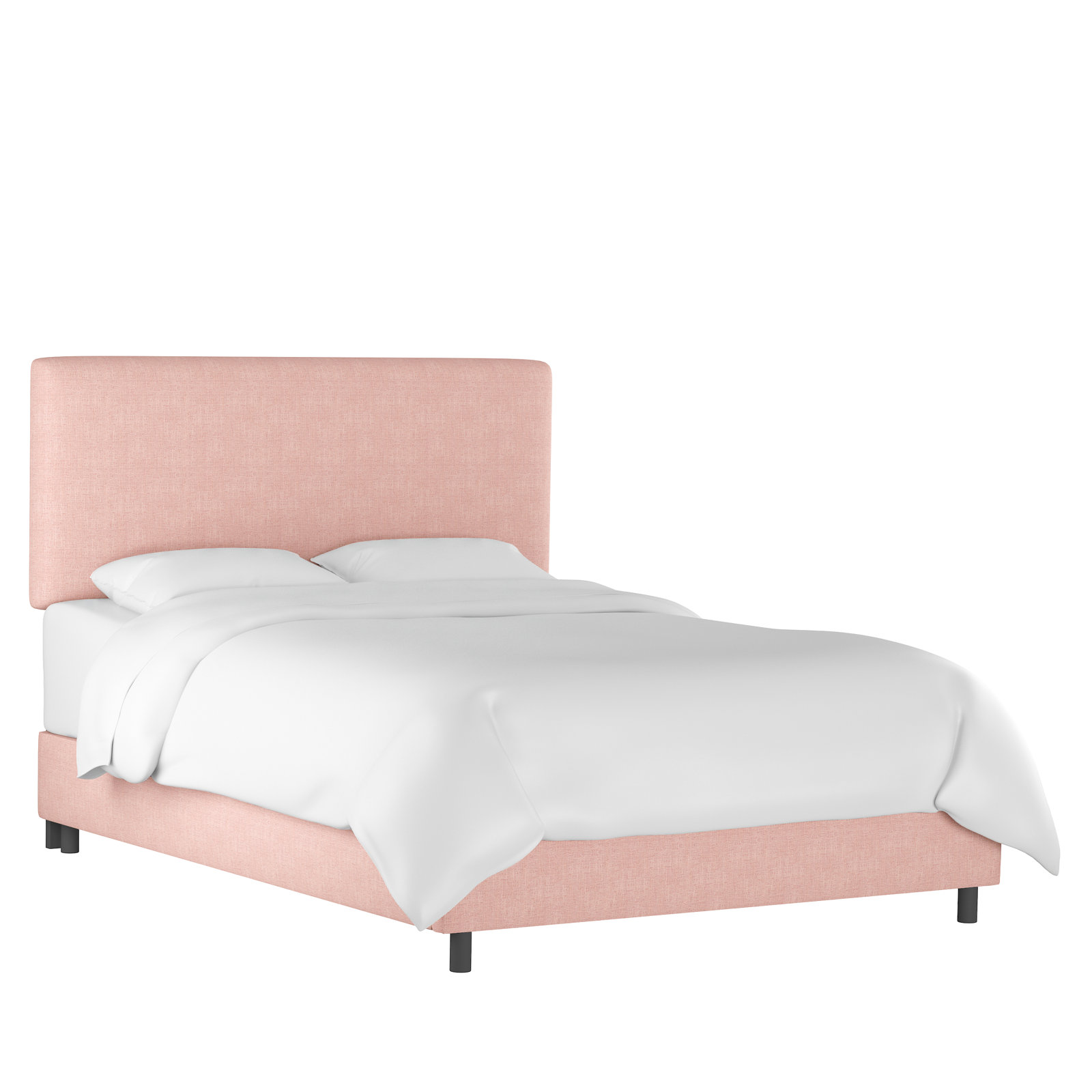 Eisley Upholstered Bed, Zuma Rosequartz Textured Linen, Full / Double