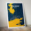 Galway City Map - No Frame Print-1911723019