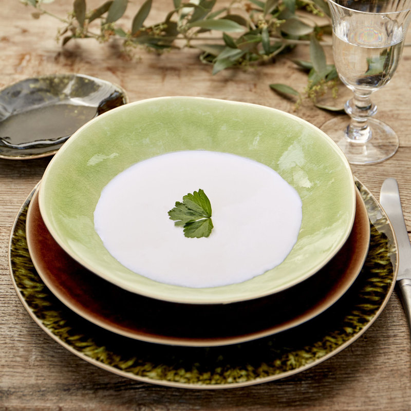 Riviera Stoneware Pasta Dish, Vert Frais