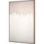 Natural And White Abstract Canvas With Natural Frame Large - Single Picture Frame Print on Canvas