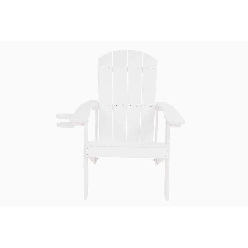 HIPS Stainless Steel All-Weather Outdoor Lounge Chair, White