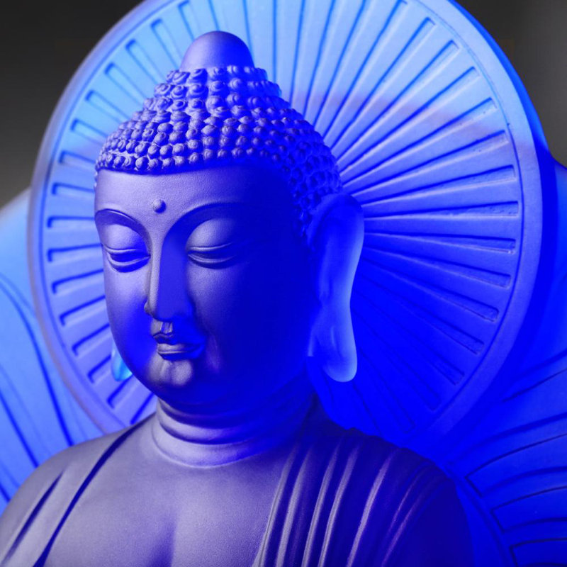 Medicine Buddha Wishes for Sentient Beings Crystal Figurine