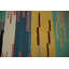 Tapis kilim moderne abstrait 5 x 7 avec patchwork de couleurs vives