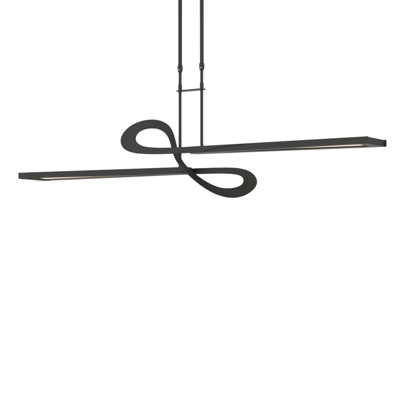 Switchback Kitchen Island Geometric LED Pendant, Black