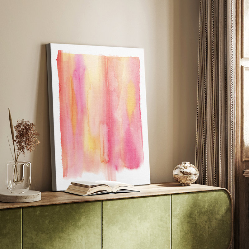 Summer Sherbet Wash II - Gallery Cavas sur mesure, H 18 po x l 12 po
