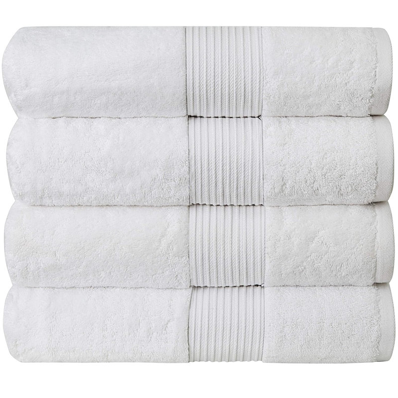 100% Cotton Bath Towel, White