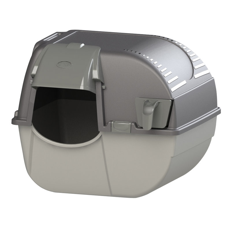 Plastic Enclosed Self-Cleaning Litter Box with Scoop