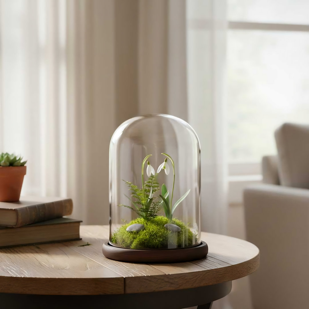 Decorative Table Decor Centerpiece Glass Cloche Jar MyGift