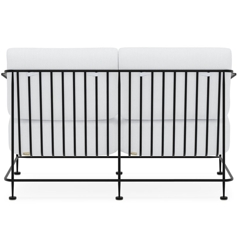Reed Outdoor 2 - Seat Loveseat, Matte White