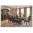 Traditional Dark Oak Extendable Dining Table with Separate Leaf - Seats 8