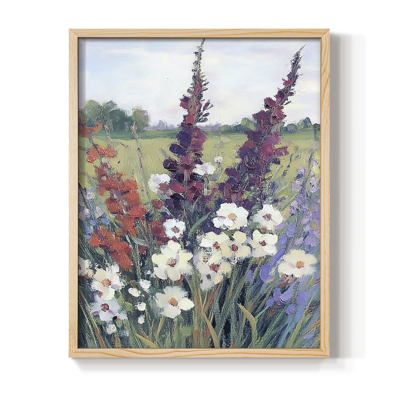 «FLORAL Series DCxxxvii», reproduction encadrée - bois massif, H 30 po x l 24 po