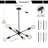 Meeks 6 - Light Dimmable Sputnik Sphere Chandelier