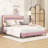 Adeliya Queen Size Upholstered Platform Bed with LED Lights-1164790301