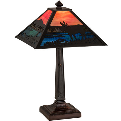 22" High Moose at Lake Table Lamp