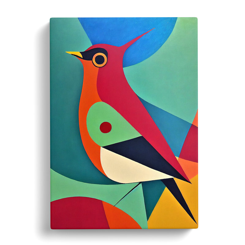 Moldenhauer Robin Bird Abstract Vol.2 - Wrapped Canvas, 60cm H x 40cm W x 3cm D