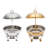 4.76Qt Round Stainless Steel Chafing Dish Warming Tray With Lid-90701285