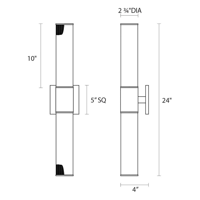 Urban Edge Flush Mounted Sconce