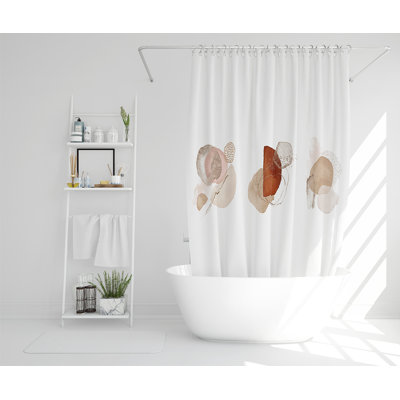Elizadeth 13 Piece Polyester Shower Curtain Set