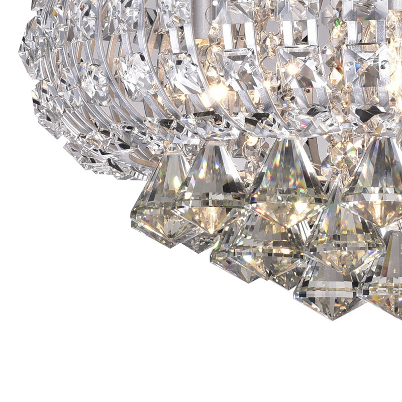 Plafonnier encastré à 5 lumières 16,5 po Ashmore, Argent