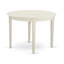 L'ensemble de 5 pièces pour coin-repas pour 4 personnes comprend une table de salle à manger de cuisine ronde et 4 chaises Parson rembourrées en lin beige clair, 42 x 42 pouces, blanc lin-1203863619-1203863618