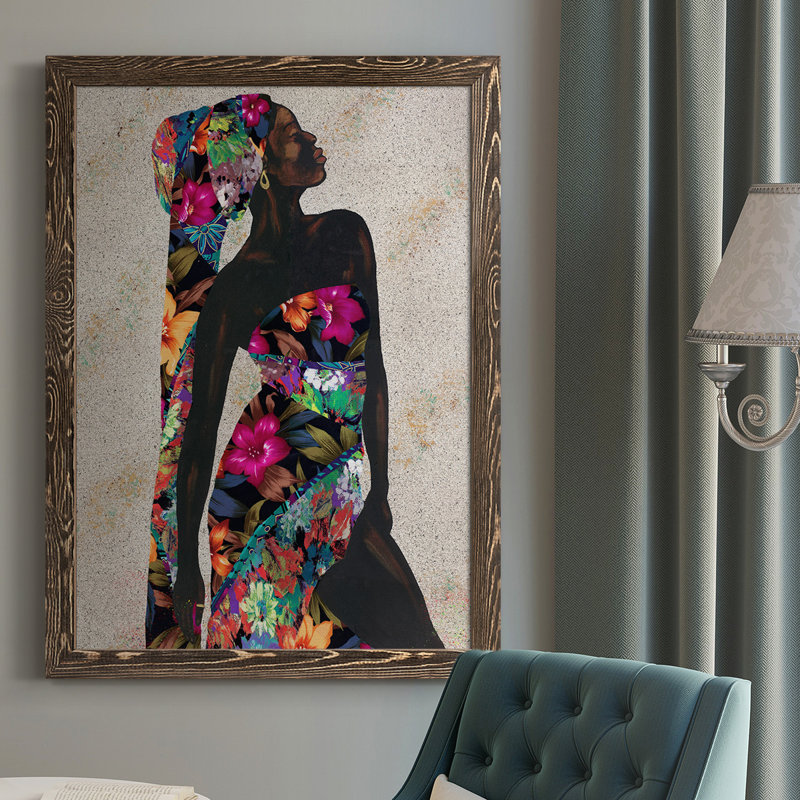 «Woman Strong I», toile encadrée de qualité supérieure - prête à être accrochée, H 37,5 po x l 27,5 po x P 1 po