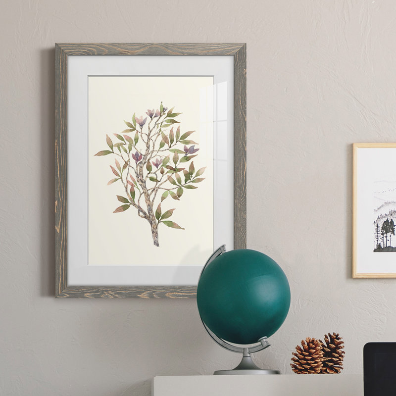 «Twig Study II», impression encadrée, H 38 po x l 28 po x P 1 po, Encadré gris