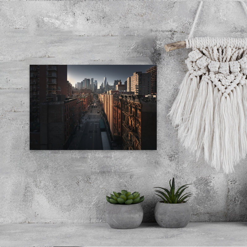 «Manhattan Contemporary Architecture City», art mural, H 18 po x l 12 po