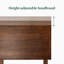 Lit plateforme en bois massif de style contemporain moderne avec tête de lit réglable Hermes-260494877
