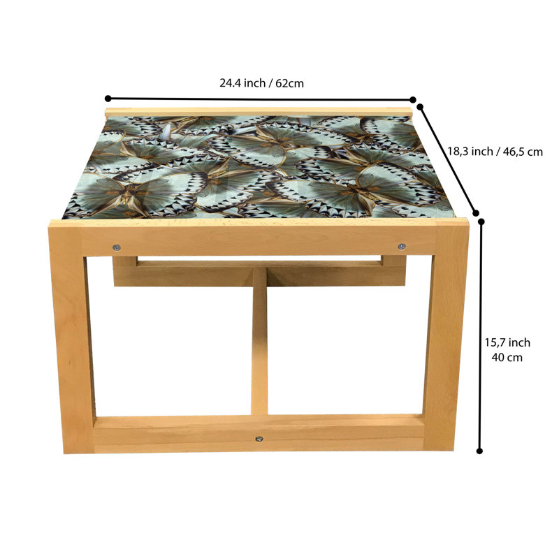Isahi 4 Legs Coffee Table, 62cm H x 46cm W x 40cm D