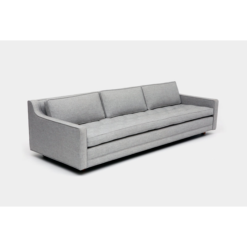 Up Solutions Upholstered 94'' Sofa, Ash
