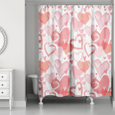Rideau de douche Heart Cluster