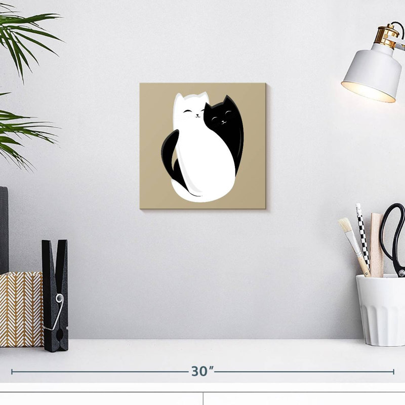 Crowle Mid Century Modern Cat, H 10 po x l 10 po
