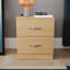 Maybery 2 Drawer Bedside Table, Bedroom Storage Cabinet-143731361