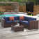 Alexaundra 5 - Person Patio Conversation Sets with Cushions
