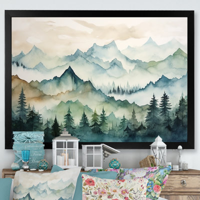 Sommet vert, montagnes du Japon - Art encadré au Japon