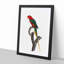 Papuan Lorikeet by F. Levaillant - Picture Frame Painting Print-55577930-55577931