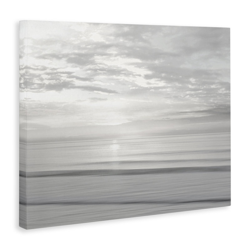 Toile douce et sereine réfléchissant sur la plage, design par Maggie Olsen, H 16 po x l 20 po