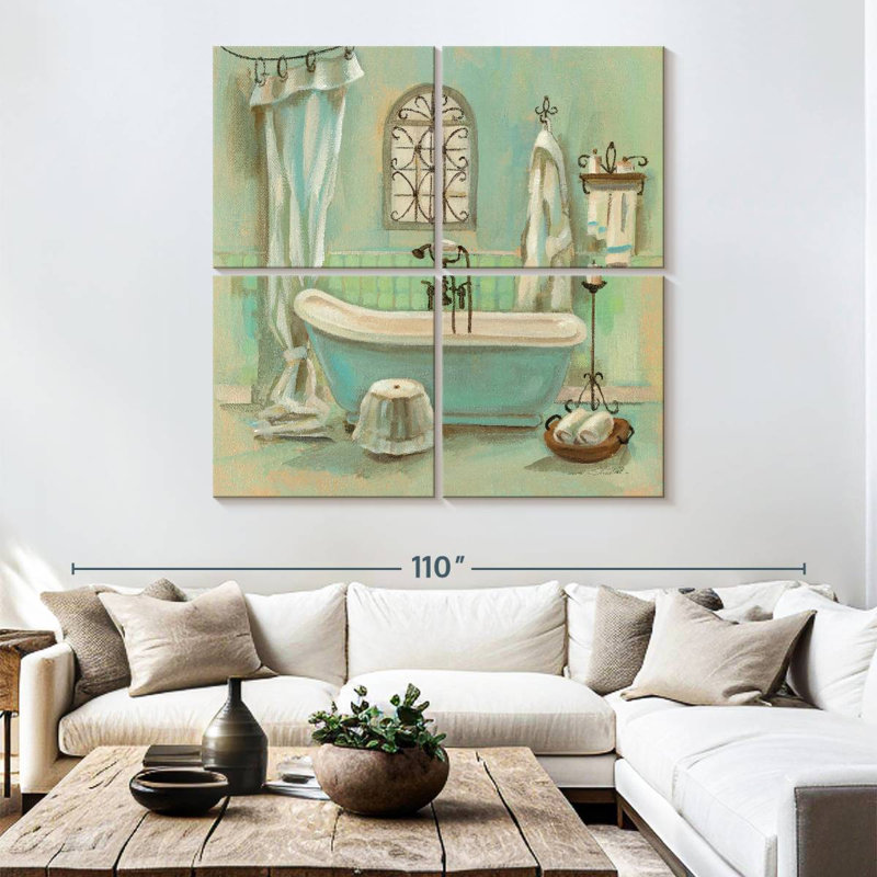 Kerrick Glass Tile Bath I, 74" H x 74" W