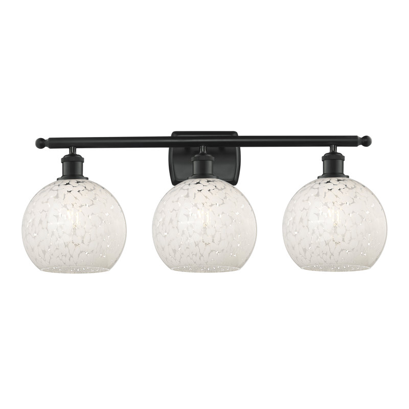 Éclairage pour meuble-lavabo à 3 lumières Beauen, Noir mat