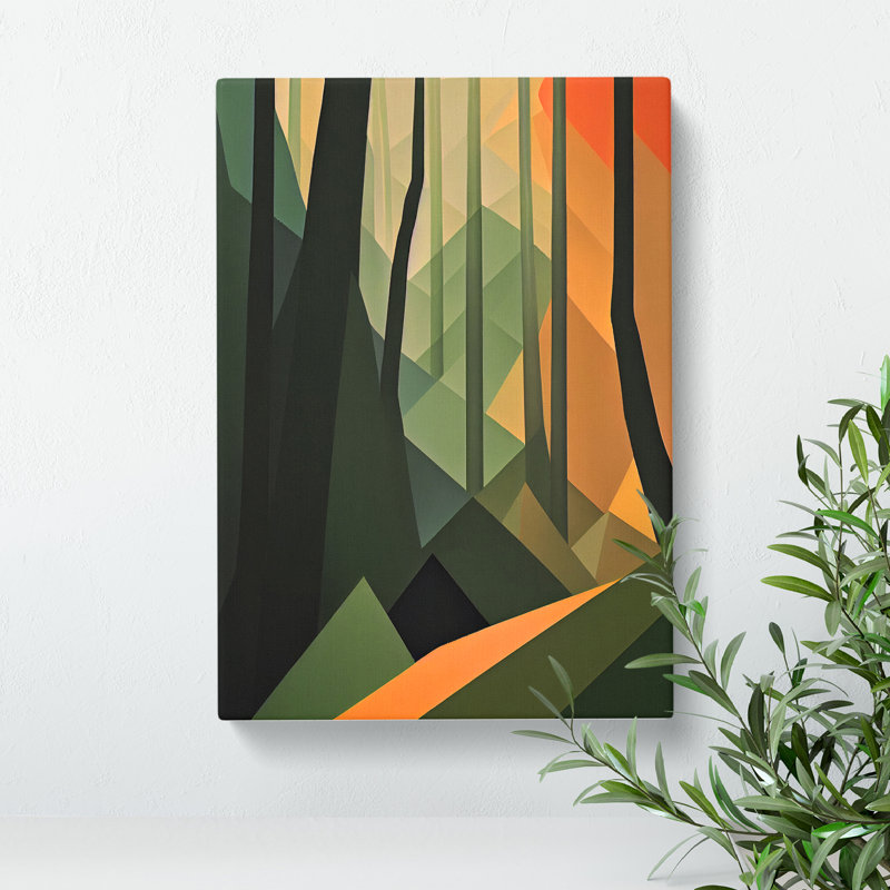 Artistic Forest No.1 Abstract - Wrapped Canvas, 76cm H x 50cm W x 3cm D