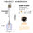 1-light Dimmable Glass Chandelier