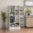 63"H Kitchen Pantry Storage Cabinet