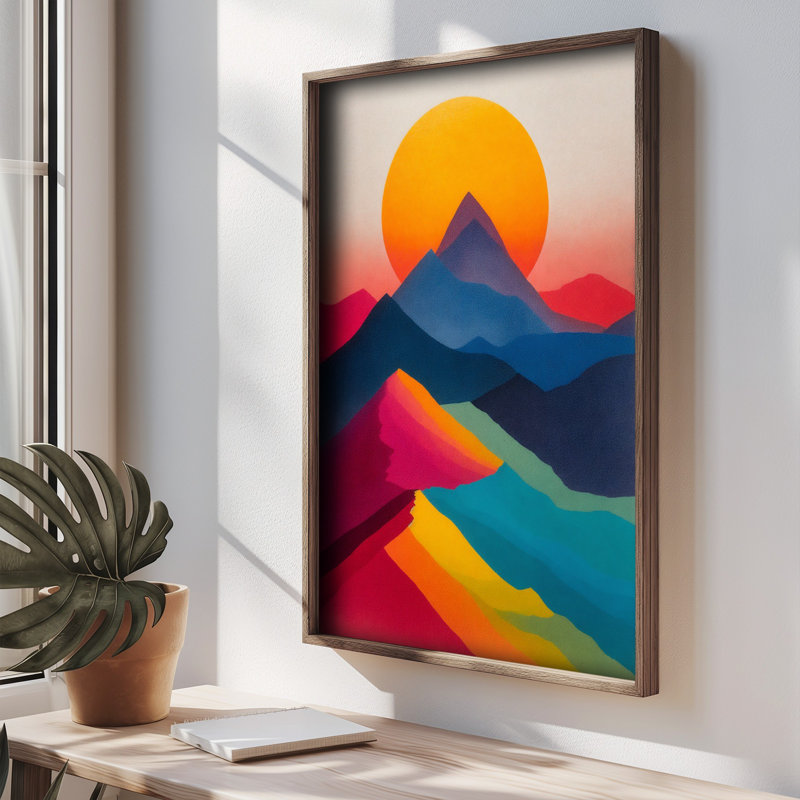 Stunning Decorative Framed MDF Painting, 13.8 x 18.5 x 0.8 inches | 100% MDF with 3 mm Thickness, Elegant Pine Wood Frame | UV Printed Artwork for Home Decor, Perfect for Living Room & Bedroom Accent
