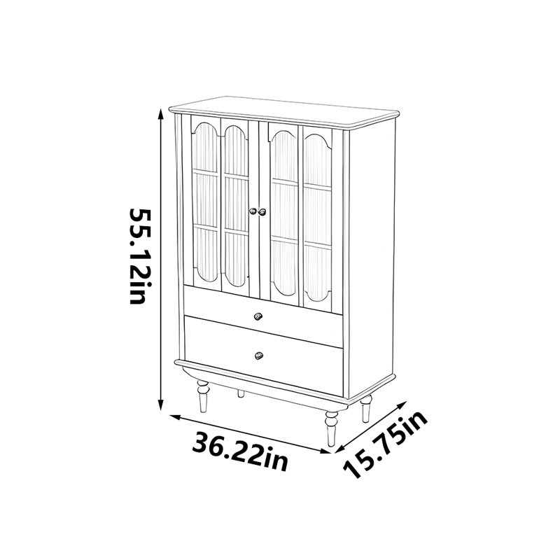 Bibliothèque de rangement à la française, Marron foncé