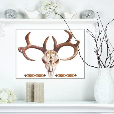 « real cerf antler », impression